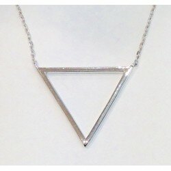 Collier plaqué or triangle 